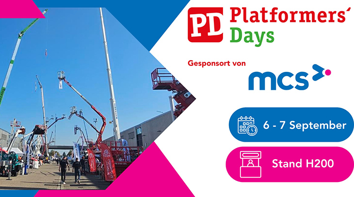 MCS Rental Software sponsert die Platformers' Days 2024