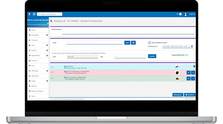 New Features to enhance the picking process from MCS Rental Software